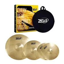 Kit Pratos Bateria Zeus Beginner Set C 14/16/20 Com Bag + Foto mini 1
