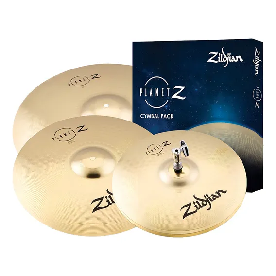 Kit Pratos Bateria Zildjian Planet Z (14/16/20) Original Nfe Foto 1