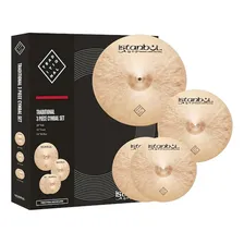 Kit Pratos Istanbul Itrs Traditional Cymbal 14 16 20 Cor Dourado Foto mini 1