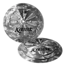 Kit Pratos Krest Slapstack Efeito - 09'' 11'' 13'' Polegadas Cor Prata Foto mini 2