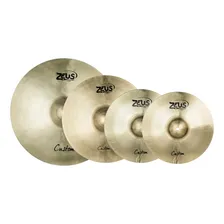 Kit Pratos Zeus Custom 14 18 20 Hihat Crash Ride + Bag Foto mini 3
