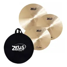 Kit Pratos Zeus Custom Set C 14,16,20 Hihat Crash Ride C/bag Foto mini 1