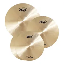 Kit Pratos Zeus Custom Set C 14,16,20 Hihat Crash Ride C/bag Foto mini 2
