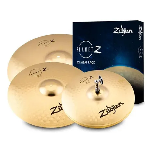 Kit Pratos Zildjian Planet Z Hihat 14 Crash 16 Ride 20 Zp4pk Foto 1