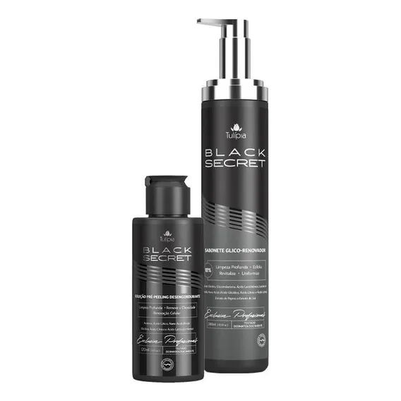 Kit Pré Peeling Black Secret Foto 1