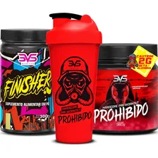 Kit Pr茅 Treino Prohibido 360g + P贸s Treino Finisher + Shaker Sabor Citrus Foto mini 1