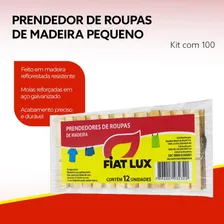 Kit Prendedor De Roupas Madeira Pequeno Para Varal 1200un Foto mini 2