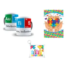 Kit Presente Autistas Tolerância, Inclusão E Respeito Foto  mini 1