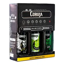 Kit Presente Degustação Cerveja Coruja 3 Long Necks 355ml Foto mini 1