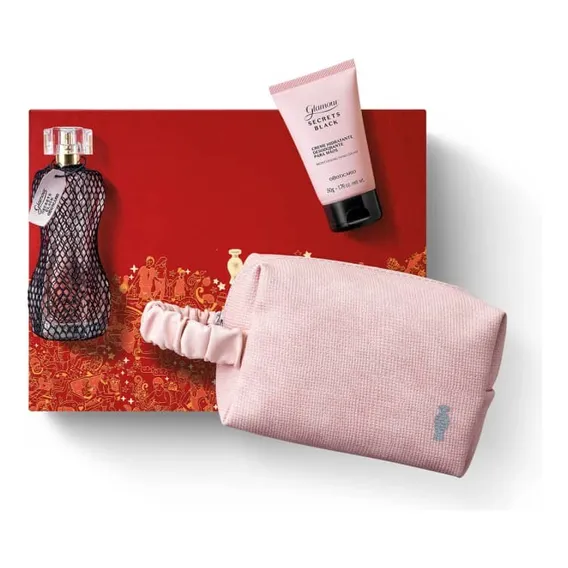 Kit Presente Natal Glamour Secrets Black (3 Itens) Boticário Foto 1
