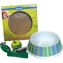 Kit Presente Pet - Comedouro Bolinha Mordedor Limpa Lingua Foto mini 1