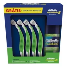 Kit Prestobarba3 Sensecare 4 Aparelhos + Espuma De Barbear Foto mini 1