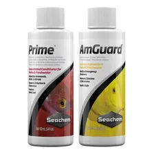 Kit Prime Amguard Seachem Remove Cloro Am么nia Aqu谩rio 100ml Foto mini 1