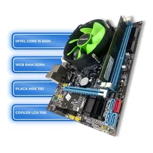 Kit Processador I5 6500 + Placa Mãe H110m 1151 + 16gb Ddr4 Foto mini 1