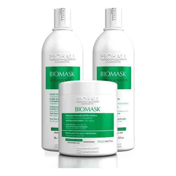 Kit Profissional De Hidratação Biomask Prohall Foto 1