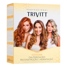 Kit Profissional Trivitt Cauterização Reconstrução Hidratação Itallian Hairtech Foto mini  3
