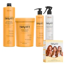 Kit Profissional Trivitt Cauterização Reconstrução Hidratação Itallian Hairtech Foto  mini 1