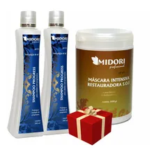 Kit Progress Midori 2 Shampoo E Máscara Sos 1kg Midori Foto mini 1