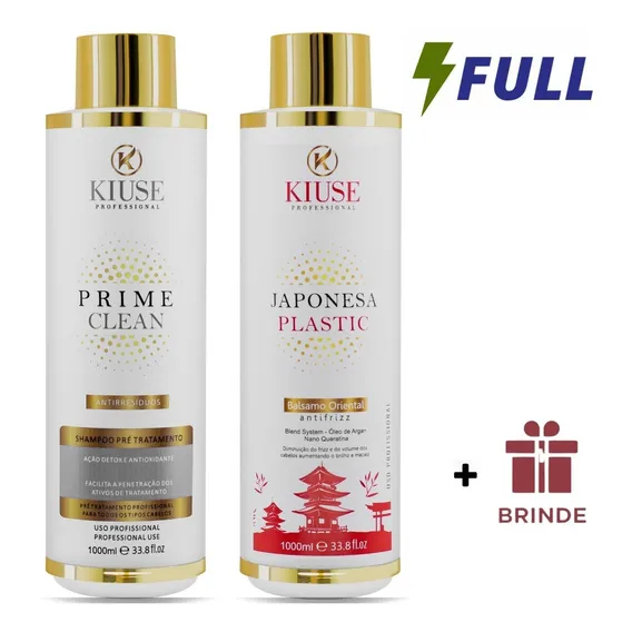 Kit Progressiva Japonesa Plastic Kiuse Cosméticos + Brinde Foto 1