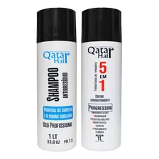 Kit Progressiva Semi Definitiva 5 Em 1 Qatar Hair 2x1litro Foto mini 4