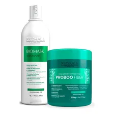 Kit Prohall Shampoo Biomask 1l + Máscara Proboo Fiber 500g Foto  mini 1