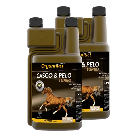 Kit Promocional 2 Un. Casco E Pelo Turbo 1 L - Organnact Foto 1