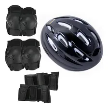 Kit Proteção Esportiva Capacete Cotoveleira Joelheira Punho Foto  mini 1