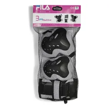 Kit Proteção Fila Patins Skate Bike Junior Tamanho Xp Cor Cinza Foto mini 1