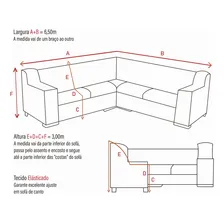 Kit Protetor Capa De Sofa De Canto 6 Lugares Elasticada Cor Vinho Liso Foto mini  2