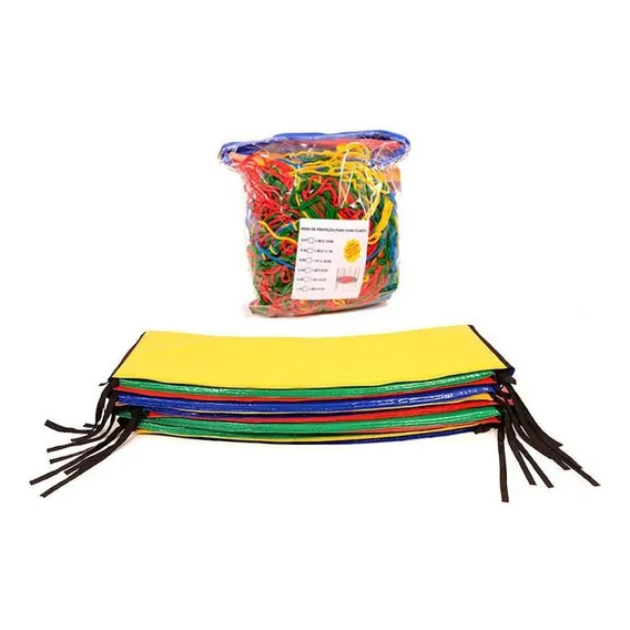 Kit Protetor De Molas E Rede De Proteção Cama Elástica 3,70m Foto 1