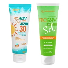 Kit Protetor Solar Prosun Transparente 30 Fps Gel Pós Sol Foto  mini 1