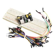 Kit Protoboard 830 + Regulador Tensão + 65 Jumpers Foto  mini 1