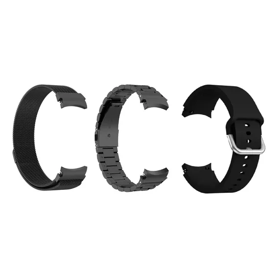 Kit Pulseiras CompatÃvel Samsung Galaxy Watch 5 Pro Bt 45mm Cor Preto Foto 1