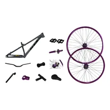 Kit Quadro Bicicleta C/ Rodas Aro 26 Freeride Gta Gravity Cor Cinza Foto  mini 1
