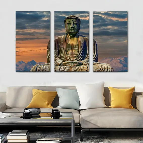 Kit Quadro Decorativo Buda Foto 1
