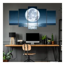Kit Quadro Decorativos Sala Quarto Lua Foto mini 3