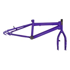 Kit Quadro E Garfo Bicicleta Aro 16 Lilás / Roxo Foto  mini 1