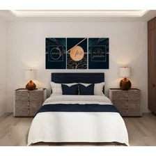 Kit Quadros Decorativo Fé Amor Gratidão FamÃlia Deus Sala Cor Dourado-escuro Foto mini 3