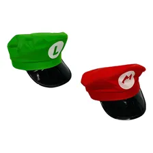Kit Quepe Mario E Luigi / Boina / Chapéu Para Festa Foto mini 1
