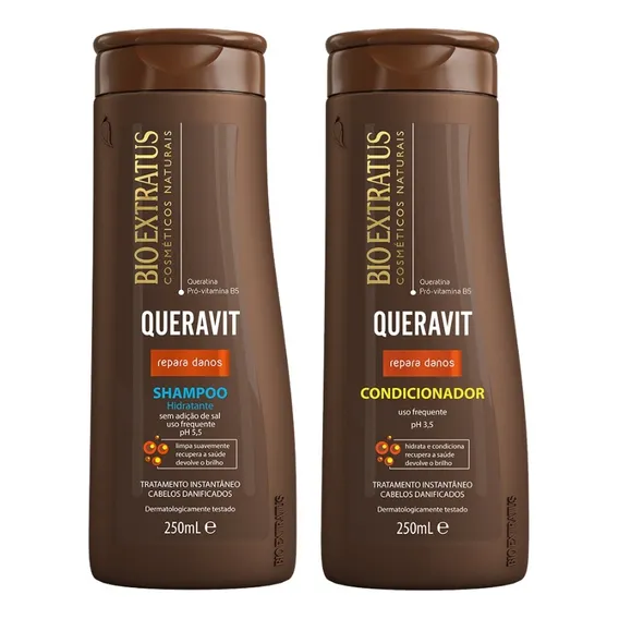 Kit Queravit (250ml) Shampoo E Condicionador Bio Extratus Foto 1