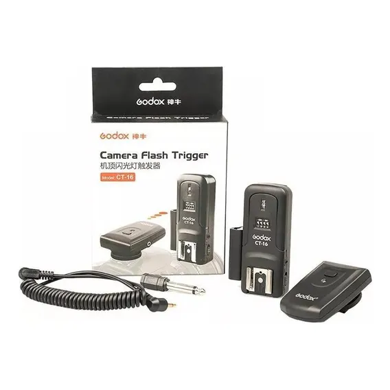 Kit Radio Flash Godox Greika Ct-16 Canais Canon Nikon Sony Foto 1