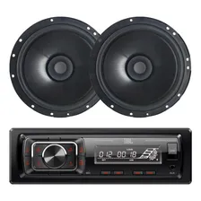 Kit Radio Jbl 150w Mp3 Bluetooth + Alto Falante Bomber 6 Pol Foto mini 1