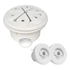 Kit Ralo Duplo Vinil Anti-hair Para Piscina - Stylus Cor Branco Foto mini 1
