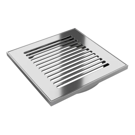 Kit Ralo Tampa Inox 304 + Base 10x10 Cm Oblong Polido Foto 1