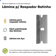 Kit Raspador Ratinho Plastico Com 10 Laminas Para Insulfilm Foto mini  3