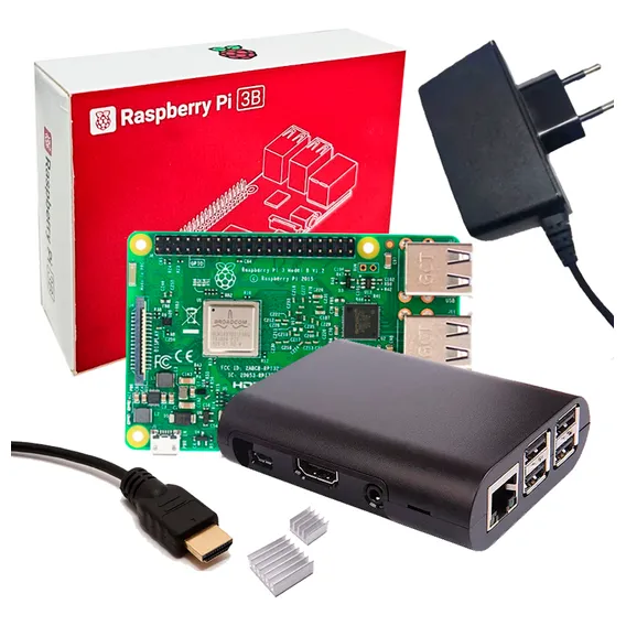Kit Raspberry Pi 3 B Case Dissipadores Fonte Hdmi 32gb Foto 1