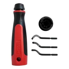 Kit Rebarbador Escariador 3 Lâminas Aço Rápido Profissional Foto mini 3