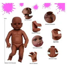 Kit Reborn Molde Menina Negra Foto mini 4