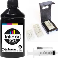 Kit Recarga Cartucho Preto com 100  Compativel Impressora HP 2774 2874 2676 Canon MP3510 MP2410 Tinta Corante Inkcor Foto  mini 1
