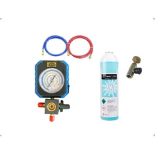 Kit Recarga Gás R134a R134 Manifold Refrigeração E Geladeira Foto mini 1